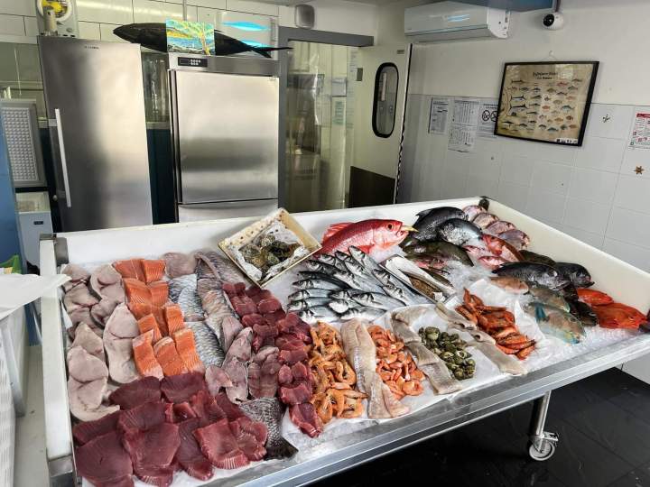 Des échantillons des produits de notre poissonnerie.